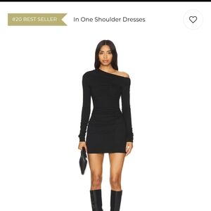 Elegant Black One-Shoulder Dress